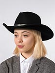 Шляпа STETSON арт. 3598126 WESTERN WOOLFELT (черный)